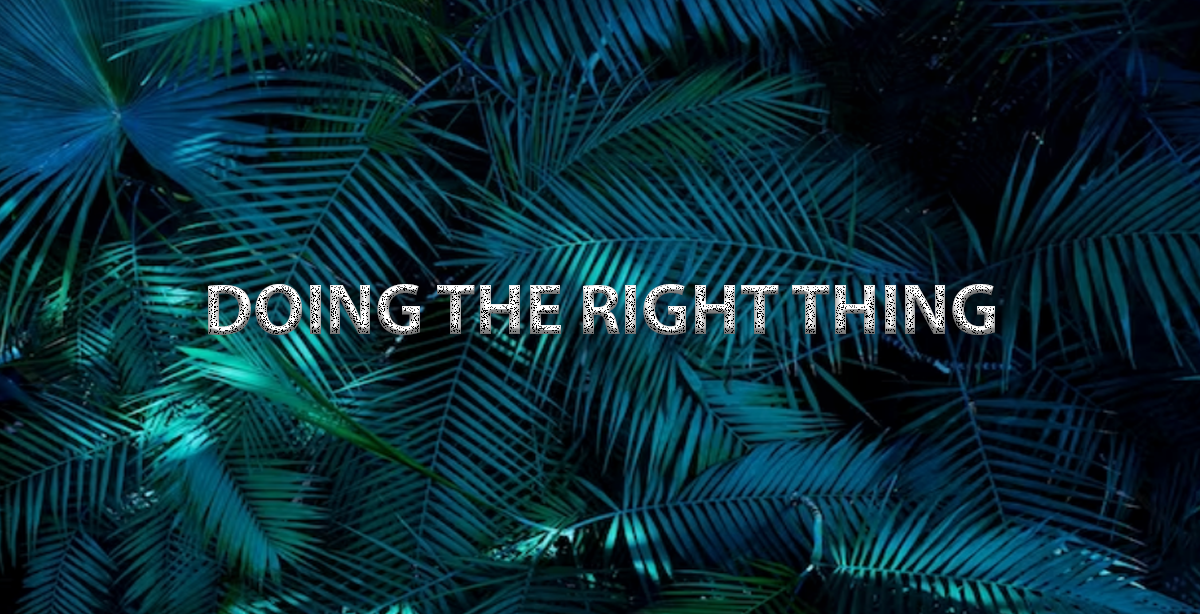 DOING THE RIGHT THING