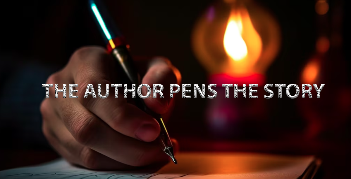 THE AUTHOR PENS THE STORY